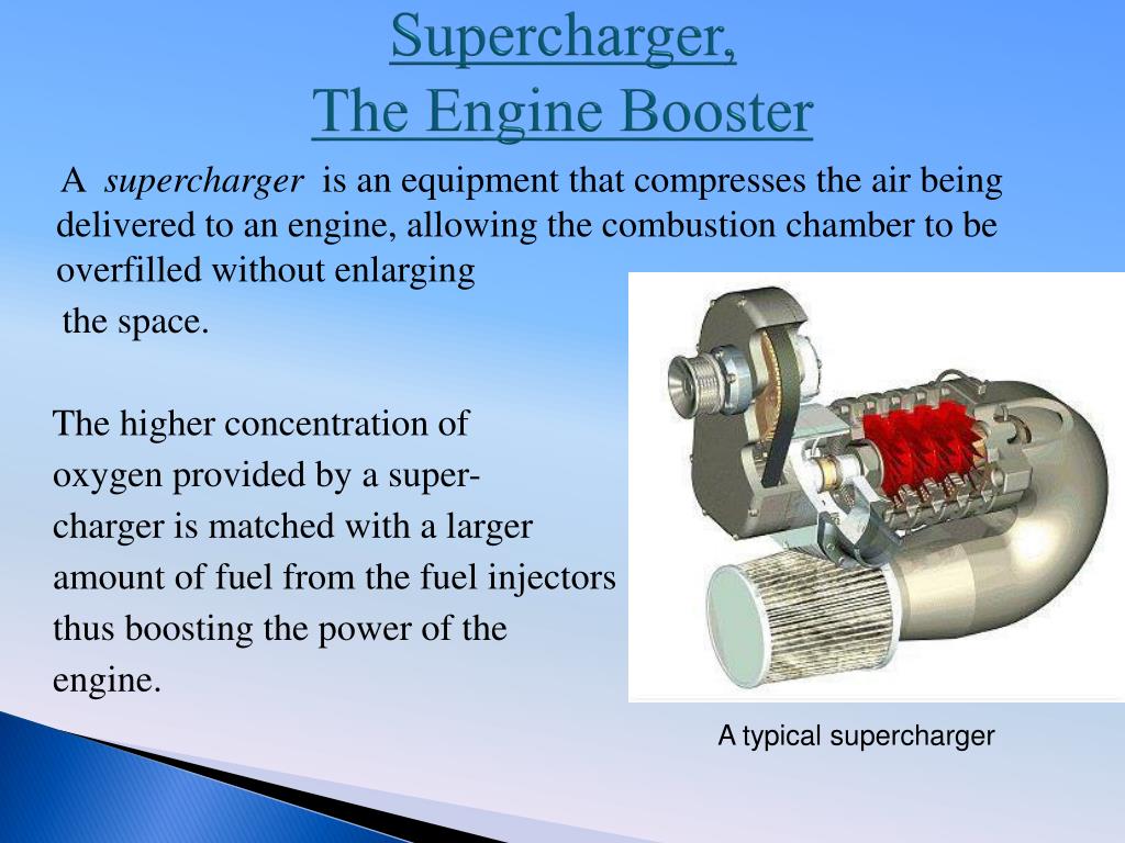 PPT SEMINAR ON SUPERCHARGER PowerPoint Presentation, free download