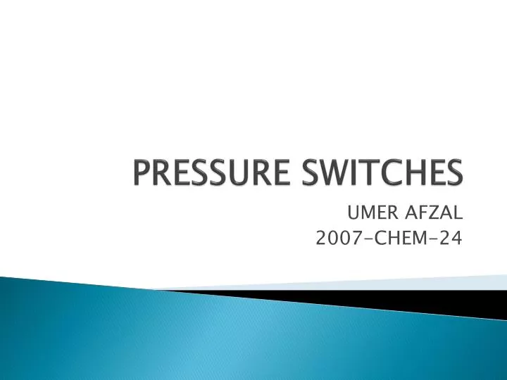 pressure switches n.