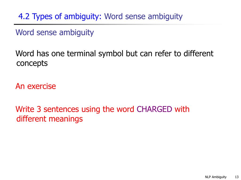 types of sentence ambiguity