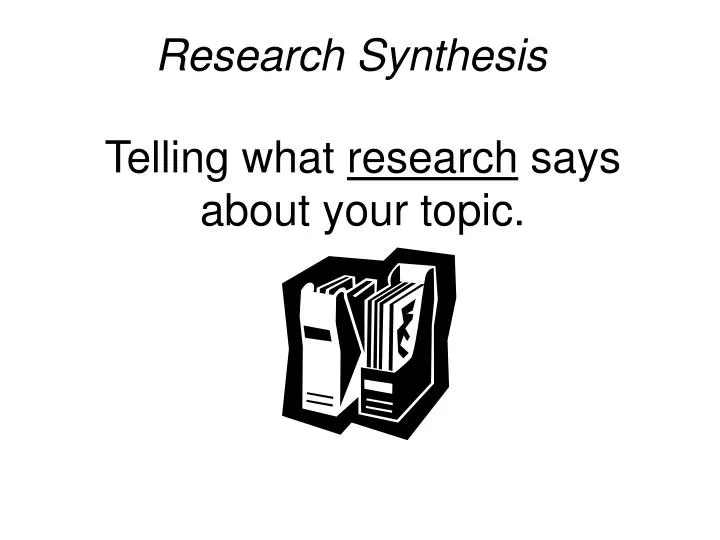 synthesis in research ppt