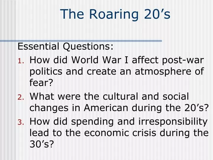 how did world war one change how did world war one change