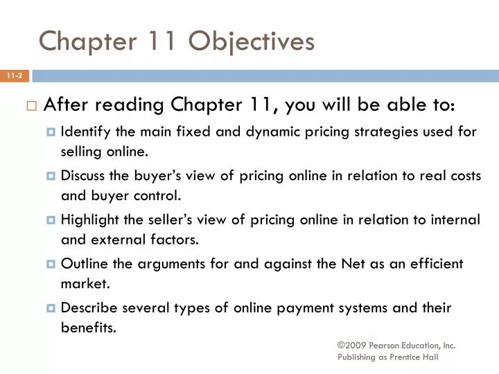 chapter 11 objectives n.