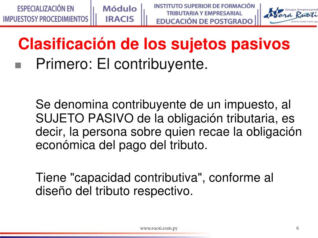 PPT - CURSO DE ESPECIALIZACIÓN EN IMPUESTOS Y PROCEDIMIENTO DIPLOMADO ...