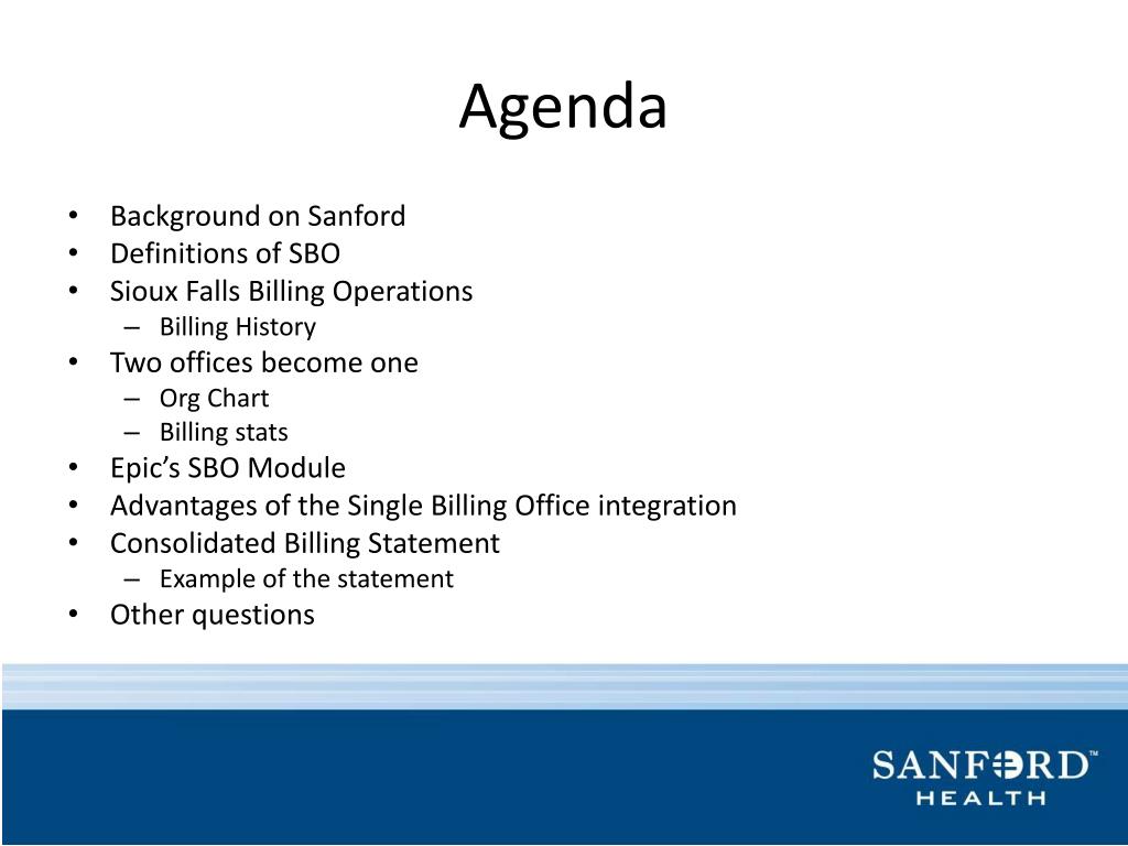 Sanford One Chart