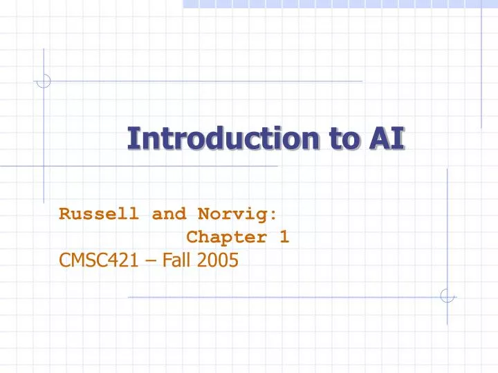 introduction to ai n.
