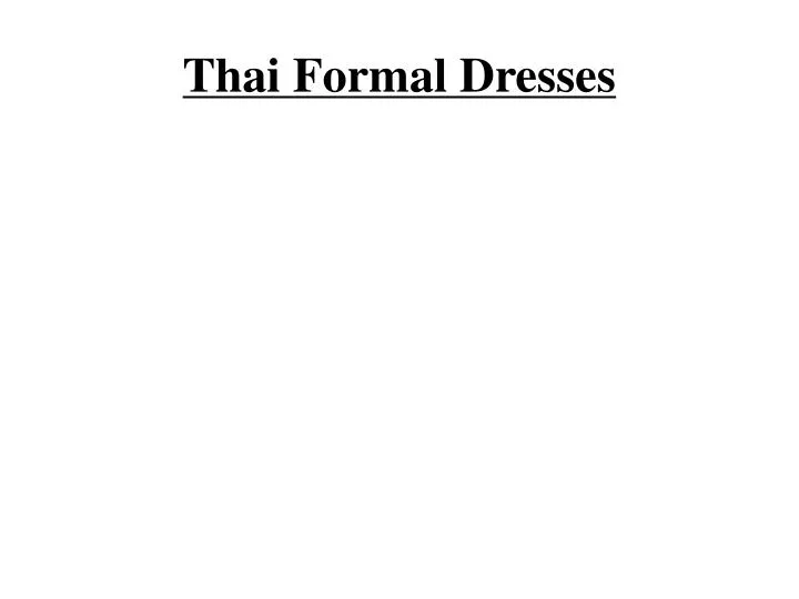 thai formal dresses n.