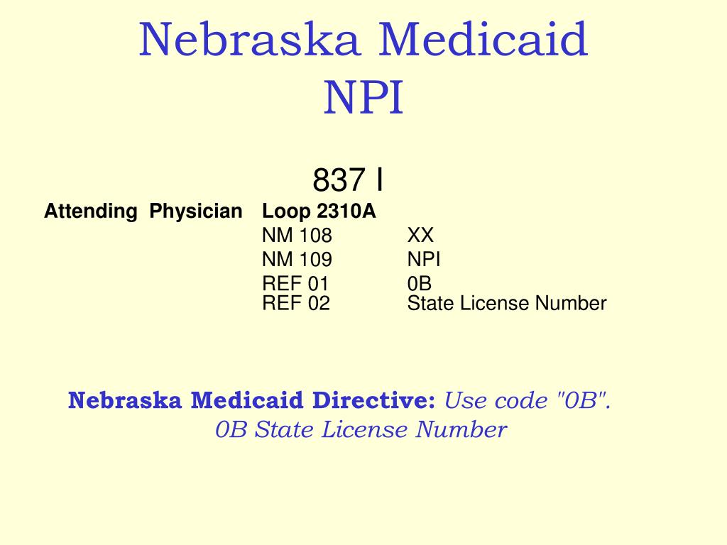 PPT Nebraska Medicaid NPI PowerPoint Presentation, free download ID