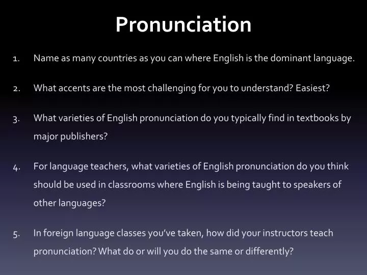 presentation or presentation pronunciation