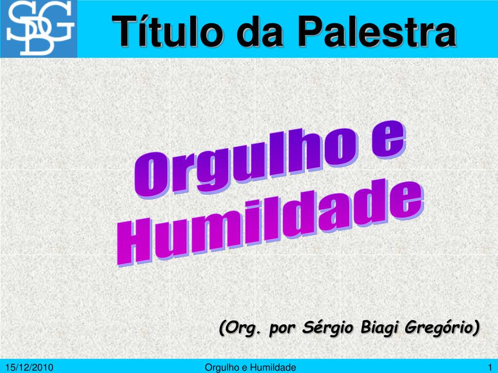 PPT - Senhoras e Senhores, É com muito orgulho que apresento