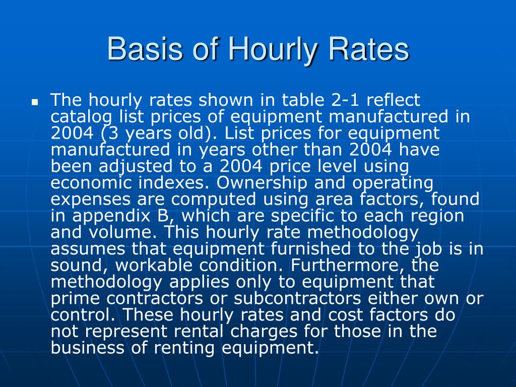PPT Equipment Rates PowerPoint Presentation, free download ID53401