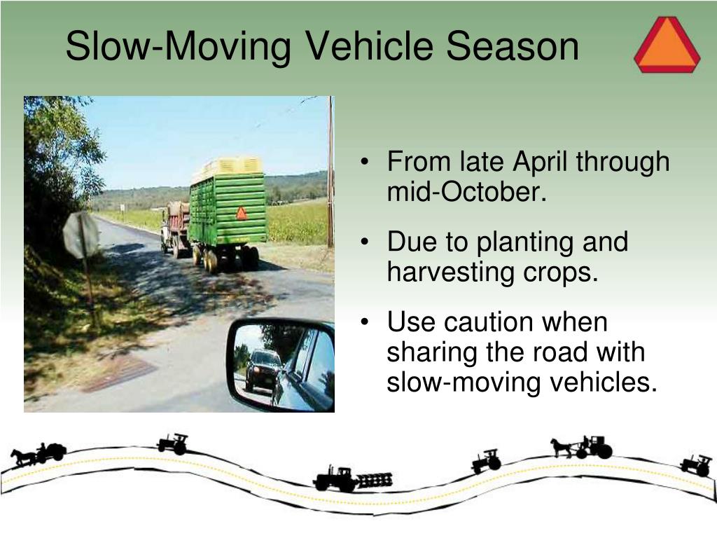 PPT SlowMoving Vehicles PowerPoint Presentation, free download ID