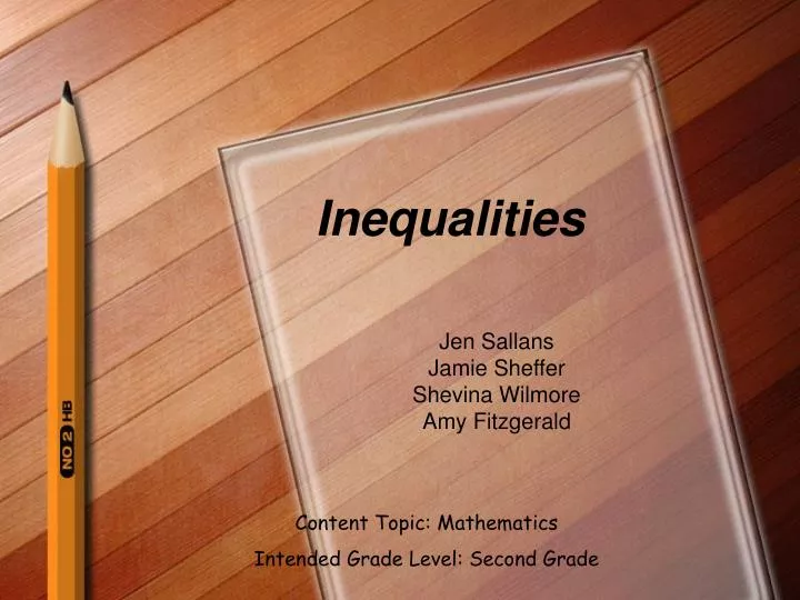inequalities n.