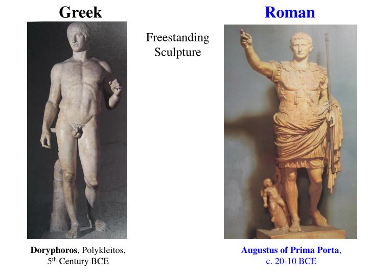 greek vs roman art