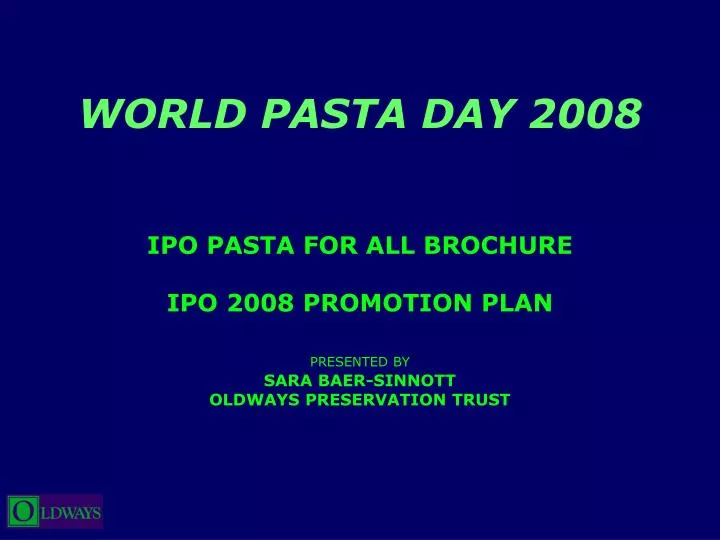 world pasta day 2008 n.