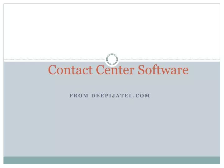 contact center software n.