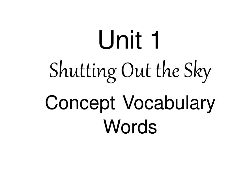 PPT Shutting Out the Sky By Deborah Hopkinson PowerPoint Presentation ID537117