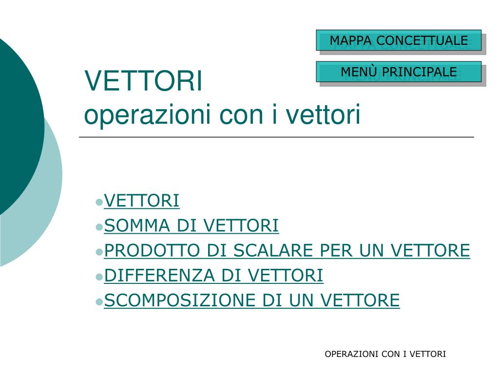 PPT - VETTORI operazioni con i vettori PowerPoint Presentation, free  download - ID:538175