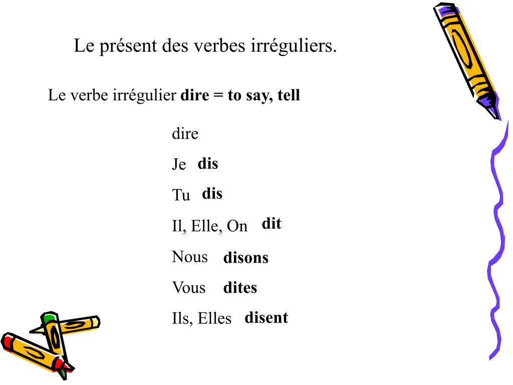 Ppt Le Present Des Verbes Reguliers Powerpoint Presentation Free Download Id 538261