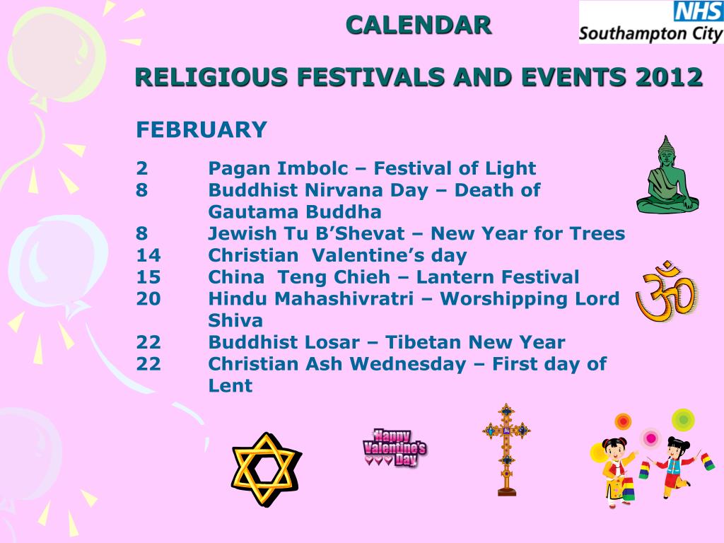 PPT Religious Festivals and Events 2012 PowerPoint Presentation, free