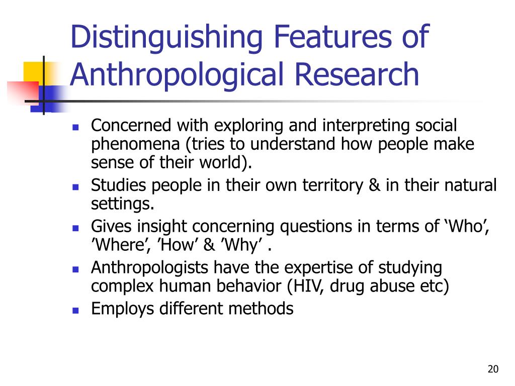 methods used in anthropological research