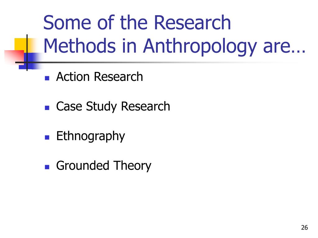 methods used in anthropological research