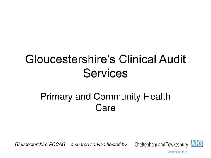 gloucestershire s clinical audit services n.