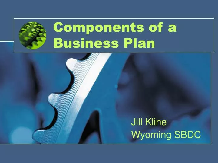 components of business plan ppt