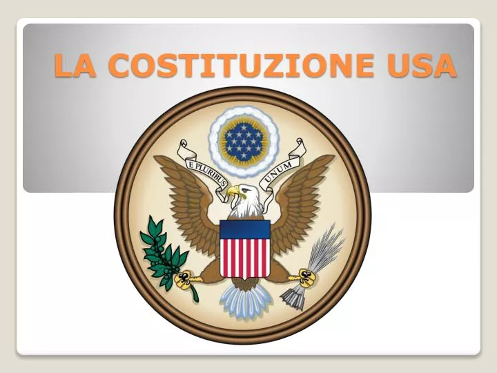 PPT LA COSTITUZIONE USA PowerPoint Presentation, free download ID