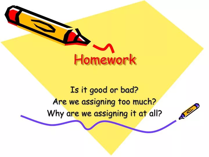 types of homework ppt