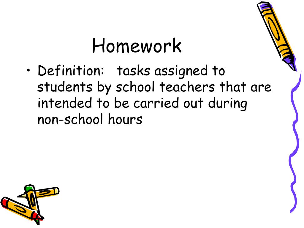 pre homework definition