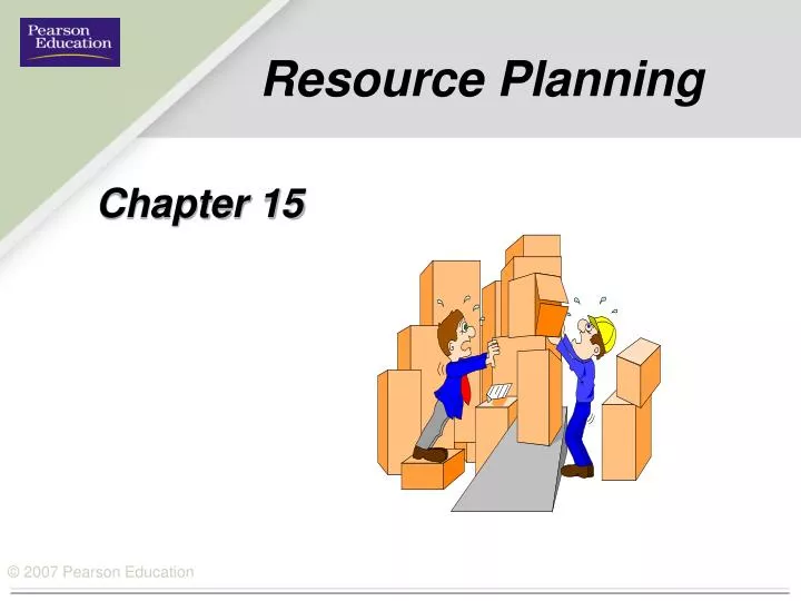 resource planning n.