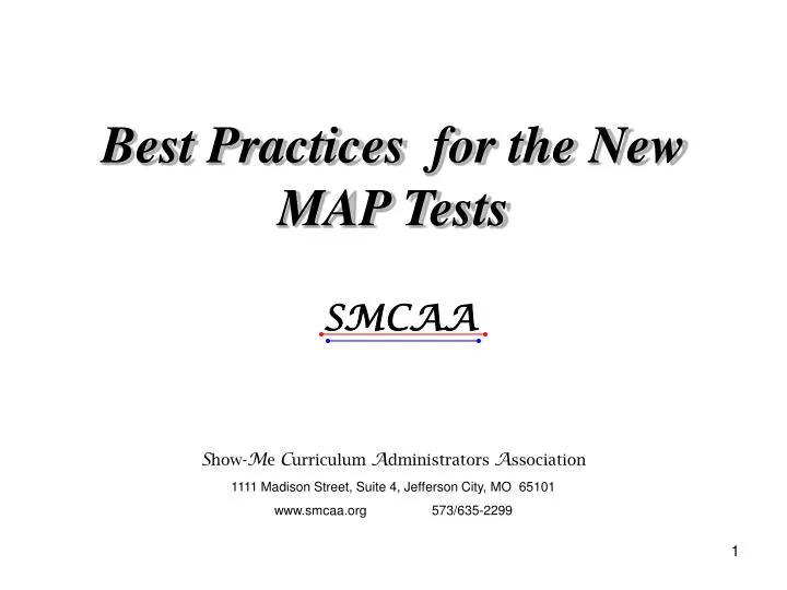 PPT Best Practices for the New MAP Tests PowerPoint Presentation