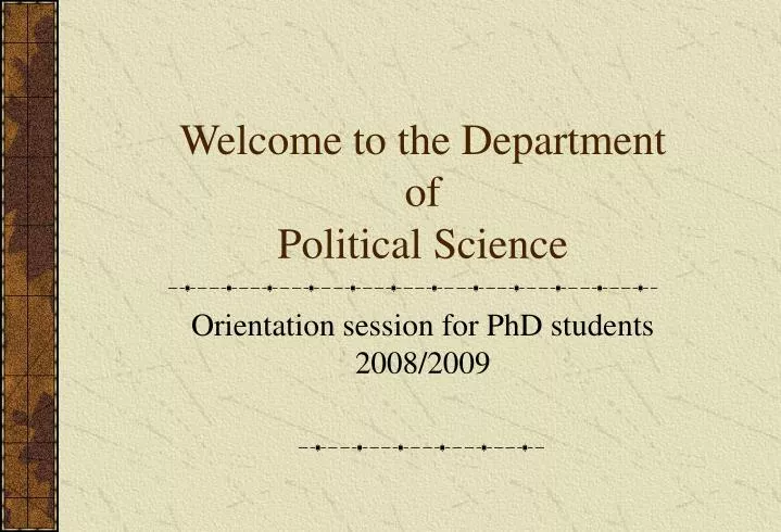 welcome to the department of political science n.
