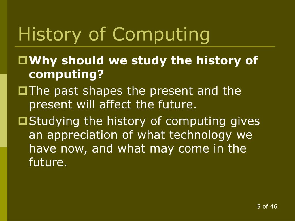 history of computing essay