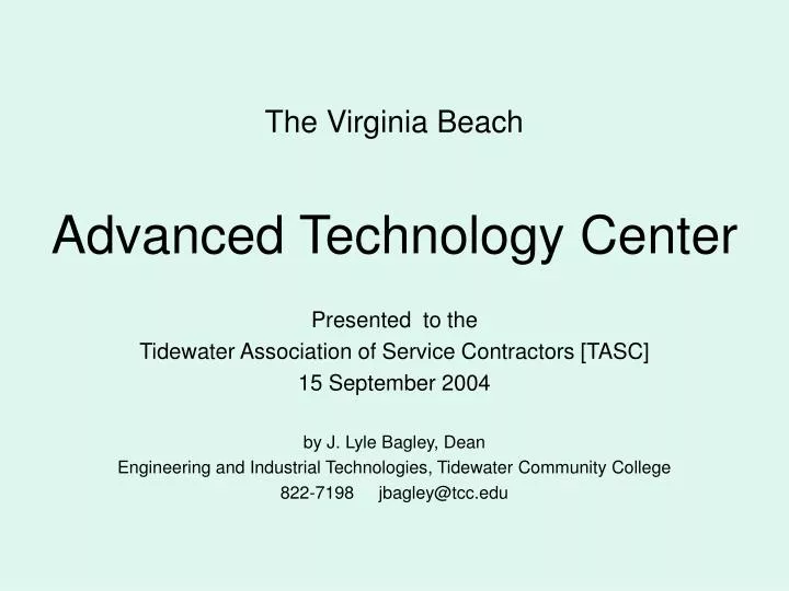 the virginia beach advanced technology center n.