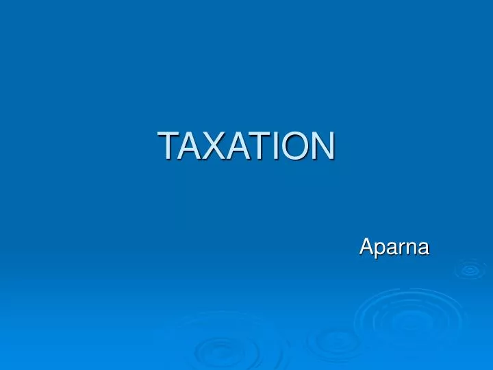 taxation n.