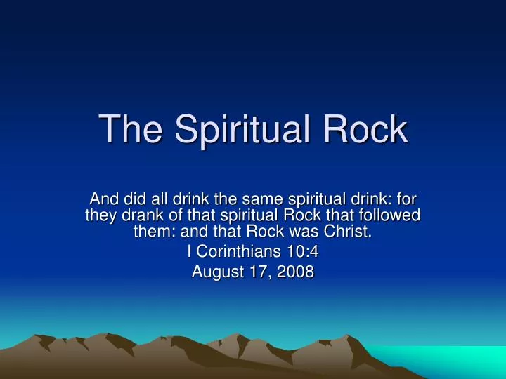 the spiritual rock n.
