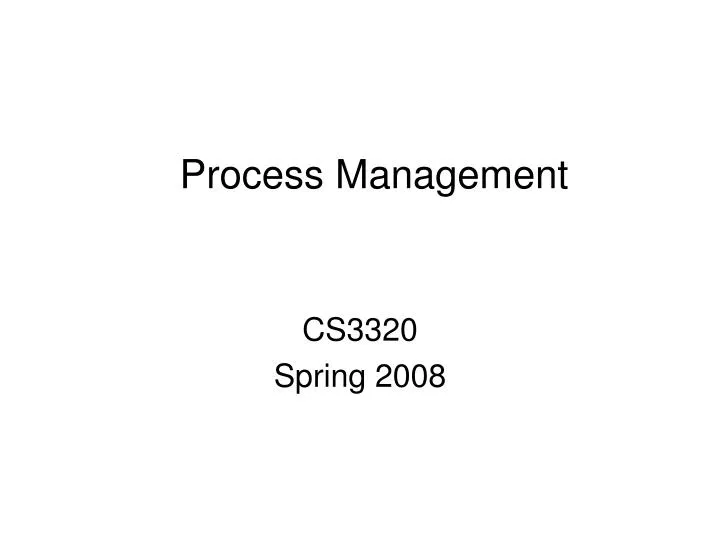 process management n.