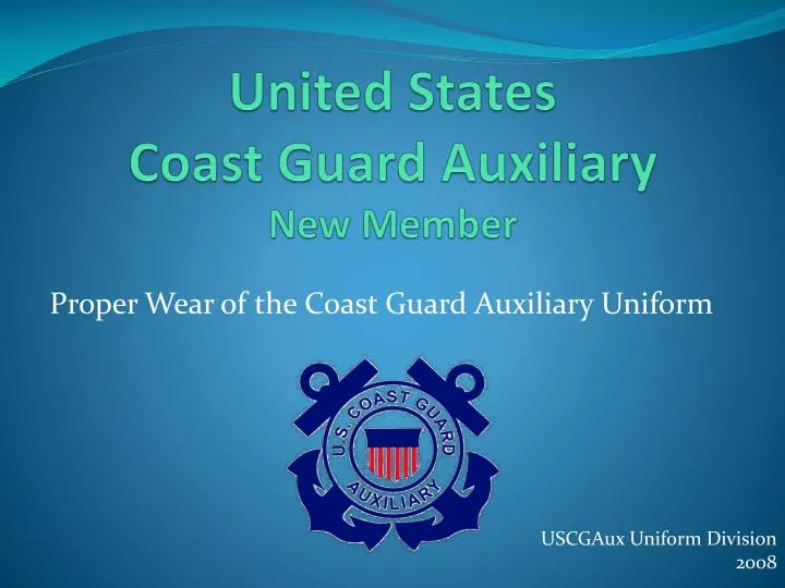 united states coast guard auxiliary new member n.