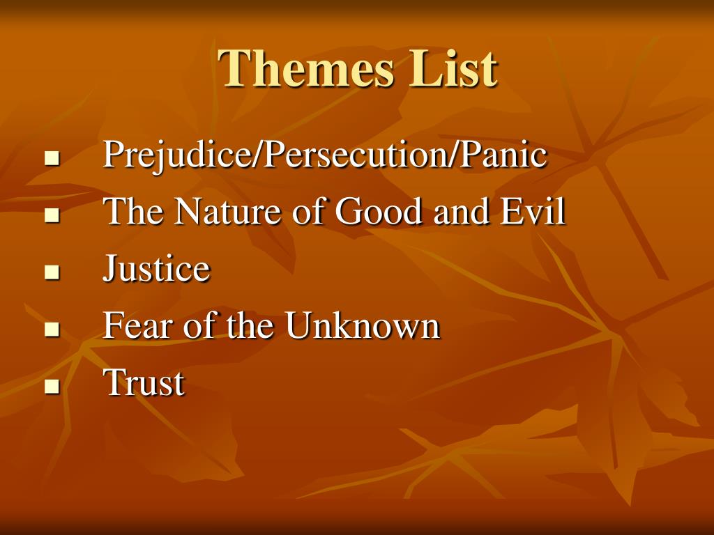 PPT The Crucible Themes PowerPoint Presentation Free Download ID 