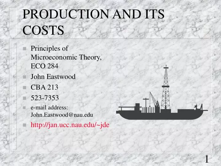 production and its costs n.
