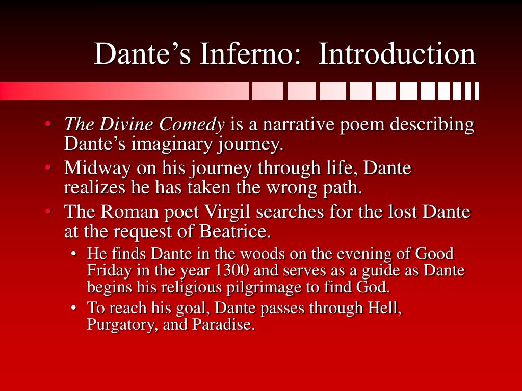 Dantes Inferno Study Guide