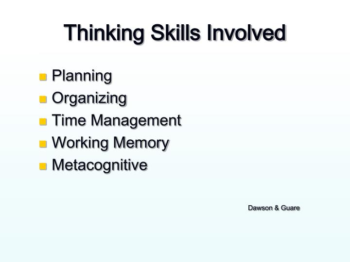 ppt occupational therapy strategies for tourette syndrome planning and organizing skills