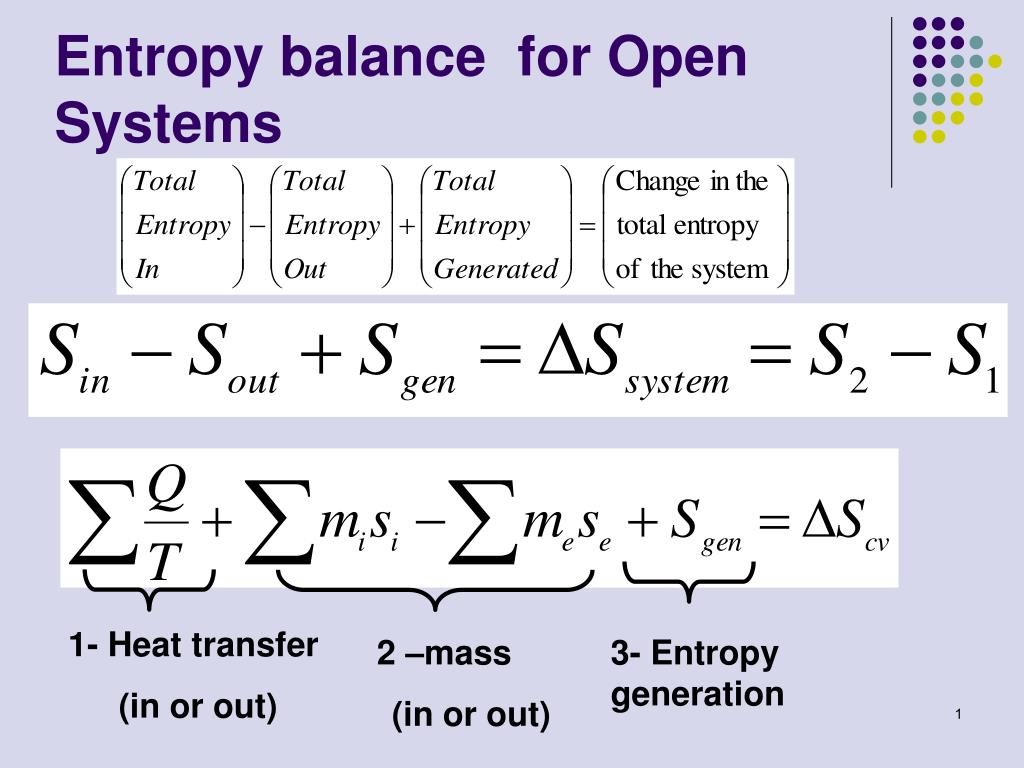 PPT - Entropy balance for Open Systems PowerPoint Presentation, download - ID:545550