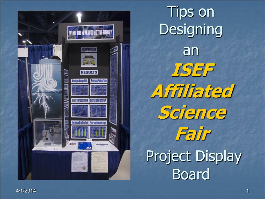 ppt tips on designing an isef affiliated science fair project science fair powerpoint presentation examples