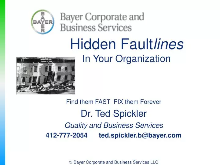 hidden fault lines in your organization n.
