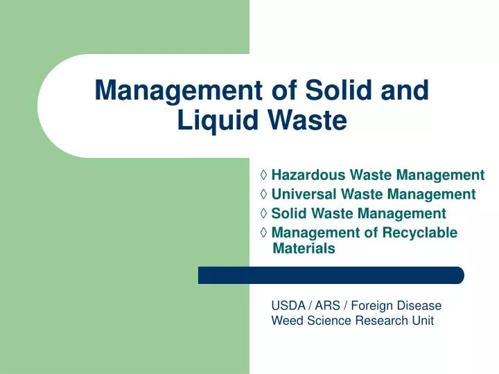 research proposal on liquid waste management