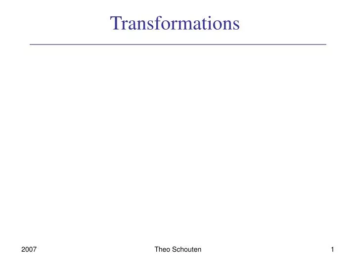 PPT - Transformations PowerPoint Presentation, Free Download - ID:546279