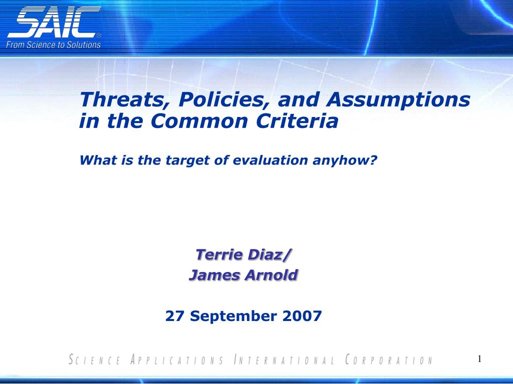 PPT - Terrie Diaz/ James Arnold 27 September 2007 PowerPoint
