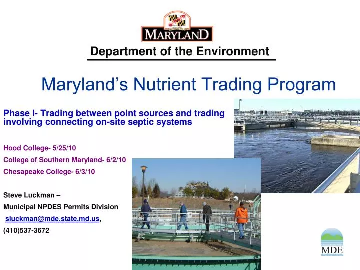 maryland s nutrient trading program n.